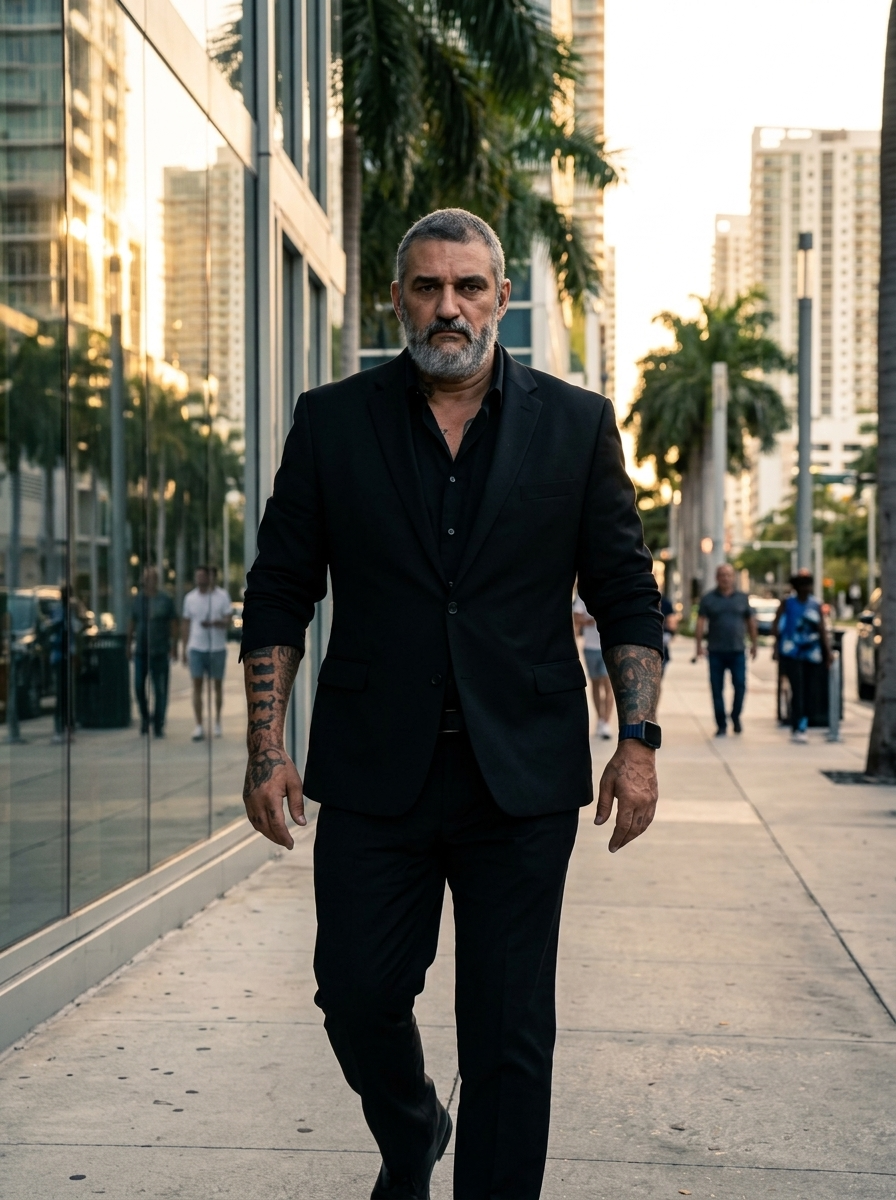 Walking through downtown Miami