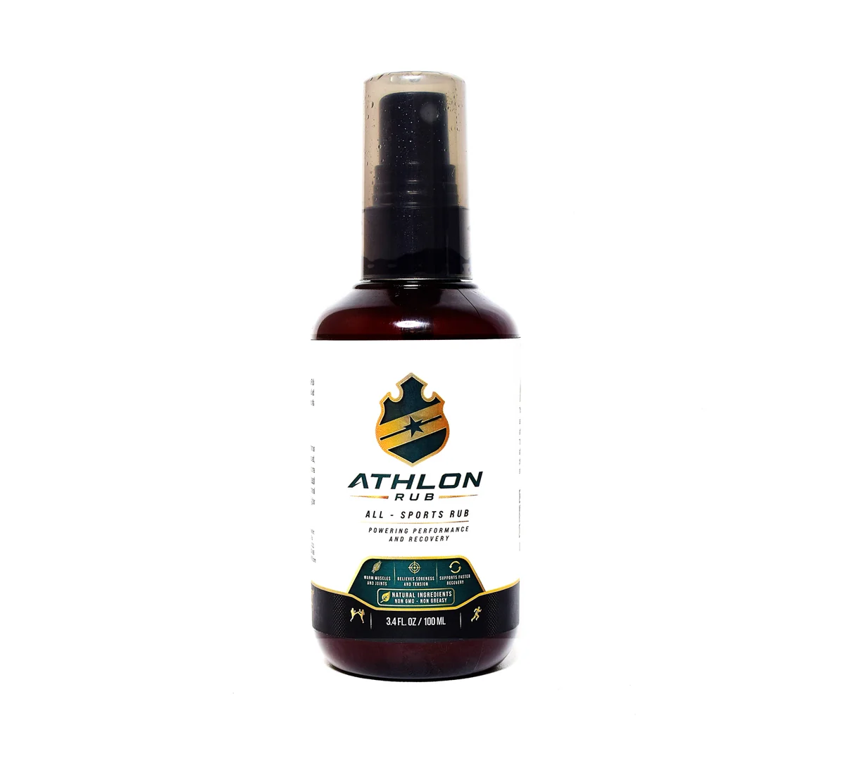 Athlon Rub all-sports rub, 3.4 fl oz spray bottle